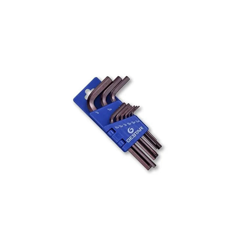 LLAVE ALLEN JUEGO 09PC 1/16" - 3/8" 666191 GESTAR