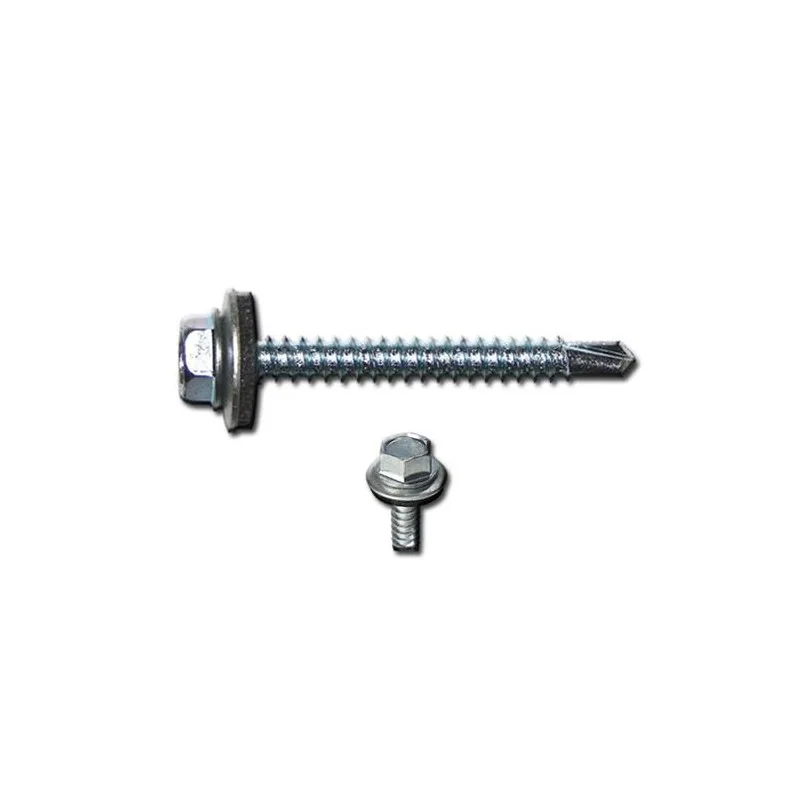 TORNILLO AUT. C/HEX GOL.GOMA 100PCS 12 X 1