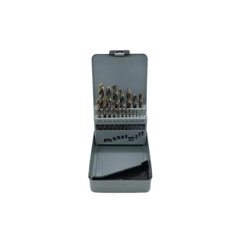 BROCA JUEGO 19PC HSS Co AC.INOX 01-10MM LC05 SCM