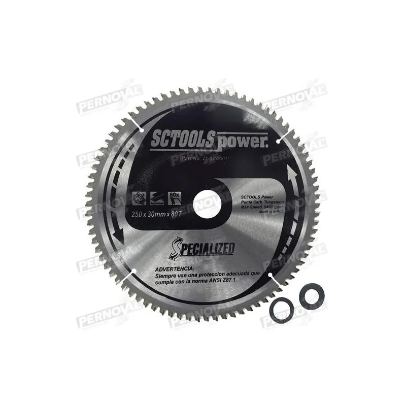 HOJA SIERRA CIRC ALUM 10"- 80 DNT 30011 SCMC