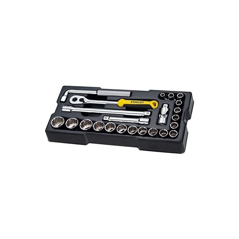 DADO JUEGO FLEX 1/2" 23PC MM POL 74726 STANLEY