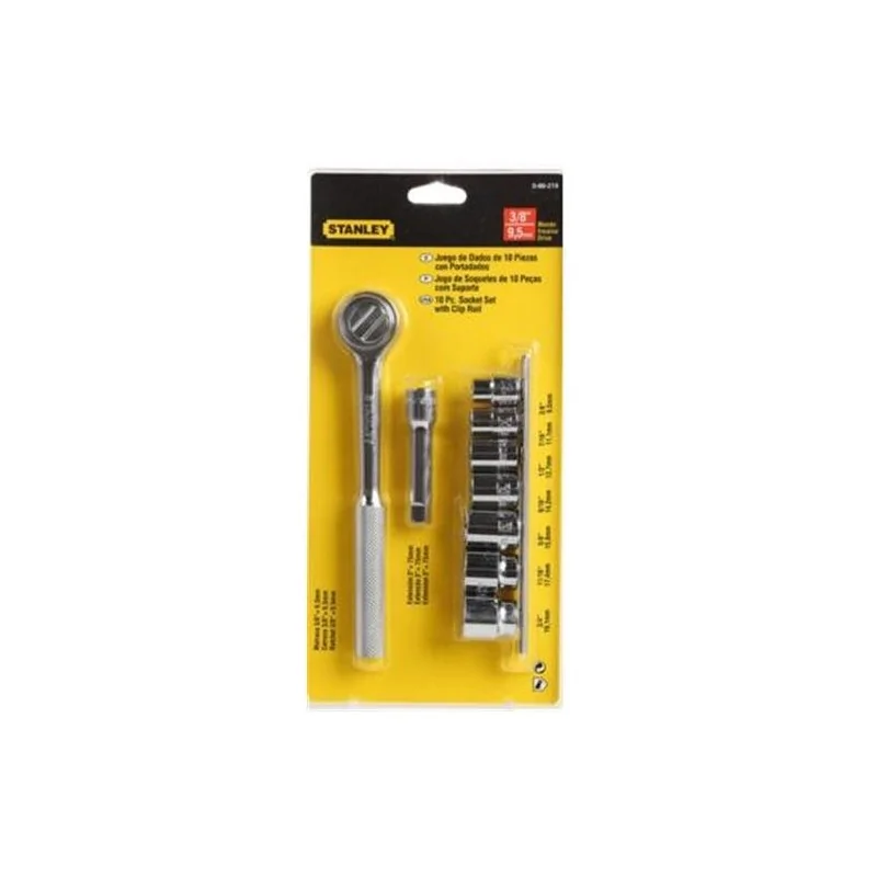DADO JUEGO 3/8" 10PC PL 86219 STANLEY