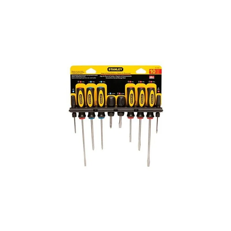 ATORNILLADOR JUEGO 10PC BASIC +/-60100 STANLEY