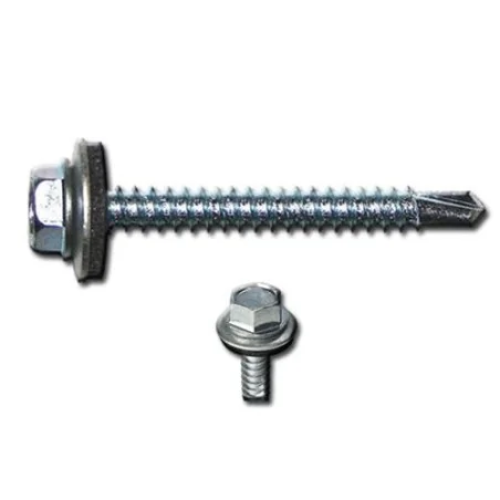 TORNILLO AUT. C/HEX GOL.GOMA 100PCS 12 X 2 1/2