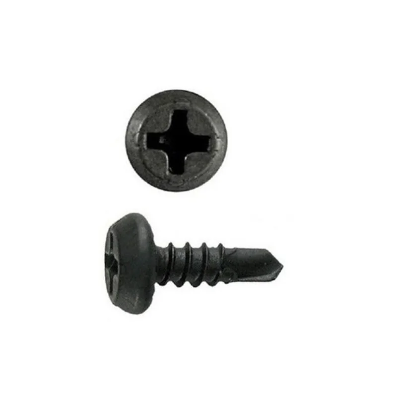 TORNILLO FRAMER PTA BROCA NEGRO 100PCS 07 X 7/16