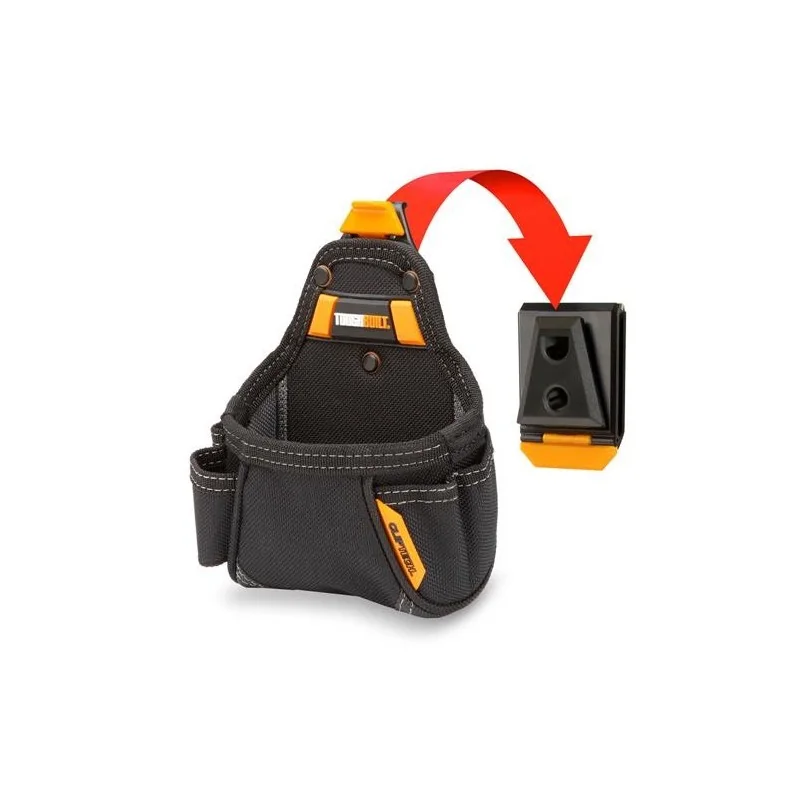 PORTAHERRAMIENTAS 02 PCS BOLSA P/CINTA+CLICTBCT25
