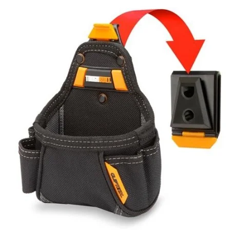 PORTAHERRAMIENTAS 02 PCS BOLSA P/CINTA+CLICTBCT25