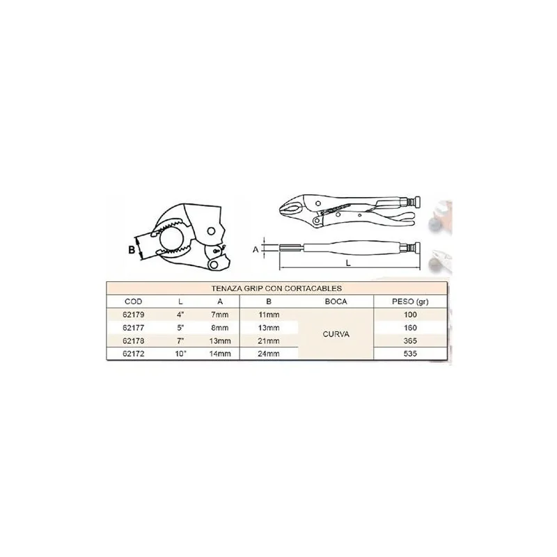 CAIMAN PUNTA CURVA 10" 62172 EGAMASTER