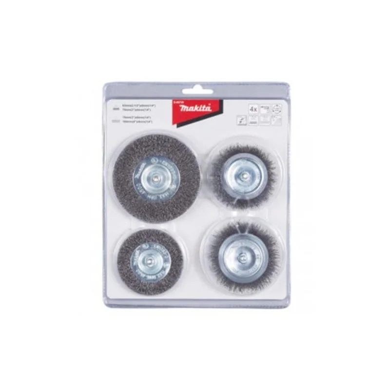 GRATA JUEGO 04PC TOMA 06MM (1/4") D65729 MAKITA