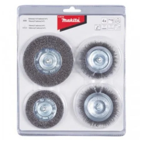 GRATA JUEGO 04PC TOMA 06MM (1/4") D65729 MAKITA