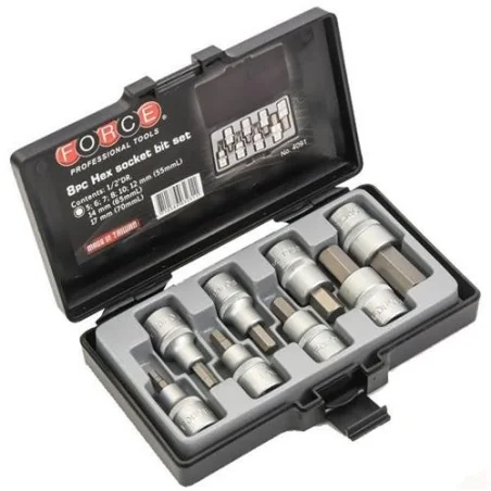 DADO JUEGO 1/2" 08PC ALLEN 05-17MM 4091 FORCE