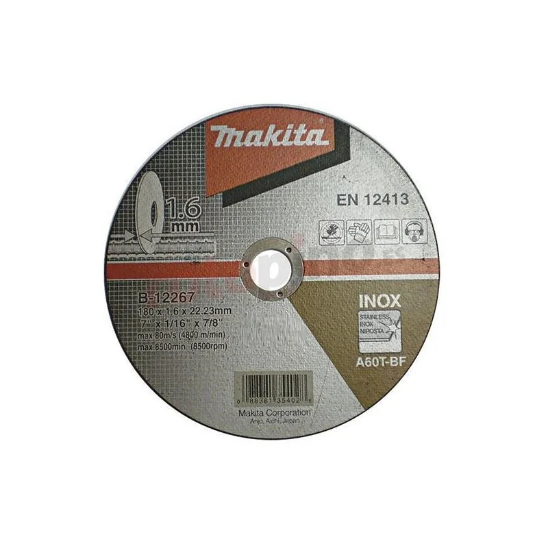 DISCO CORTE AC.INOX 7" -1.6MM B12267 MAKITA