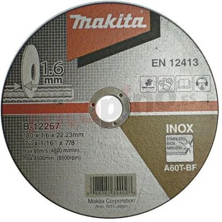 DISCO CORTE AC.INOX 7" -1.6MM B12267 MAKITA