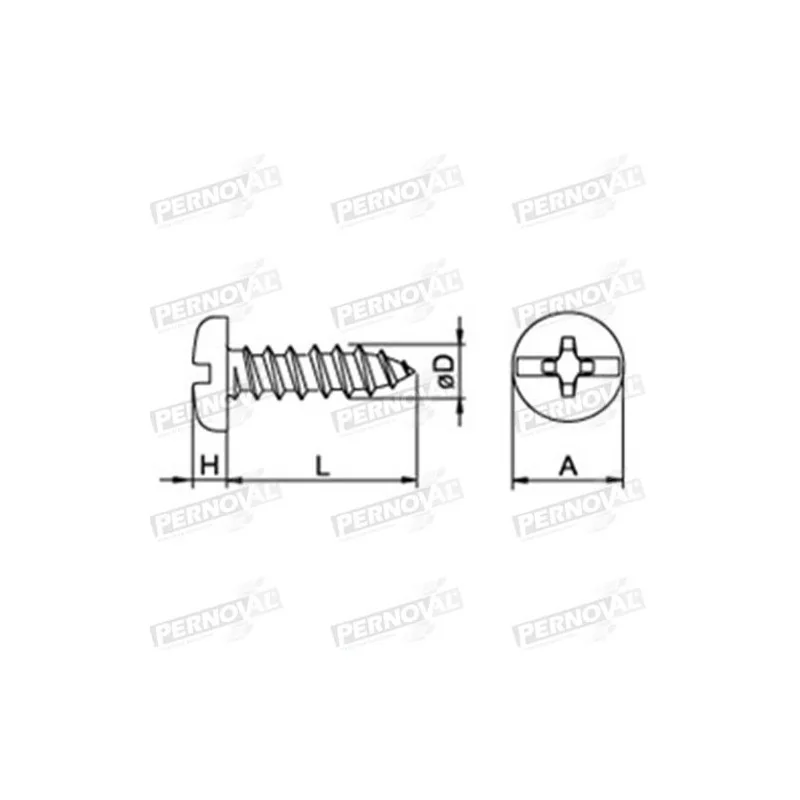 ROSCALATA BINDING ZINCADO D.RAN 06 X 1 1/2
