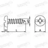 ROSCALATA BINDING ZINCADO D.RAN 06 X 1 1/2