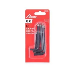 LLAVE ALLEN JUEGO 08PC 1/16-1/4" 702620 ONSITE