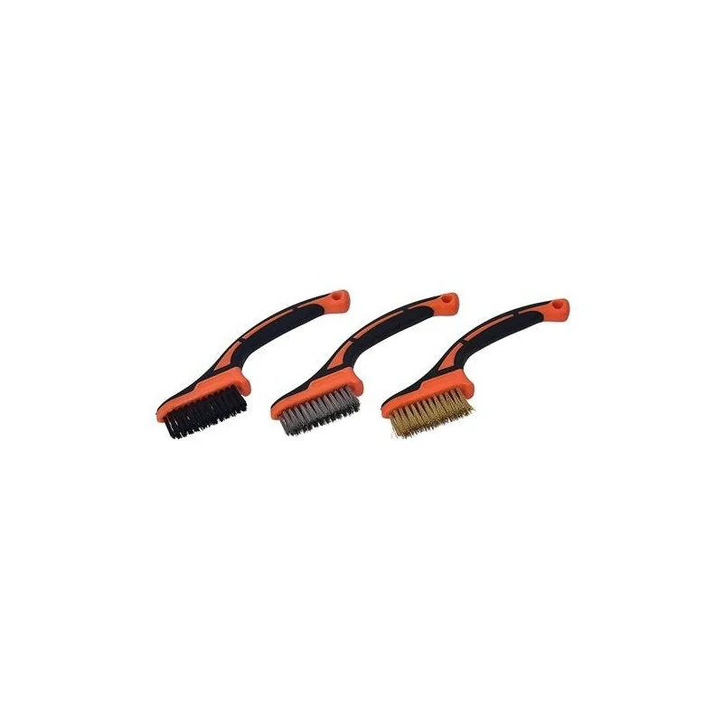 ESCOBILLA JUEGO 3PC MINI BR/INOX/FIB 315003 TACTI
