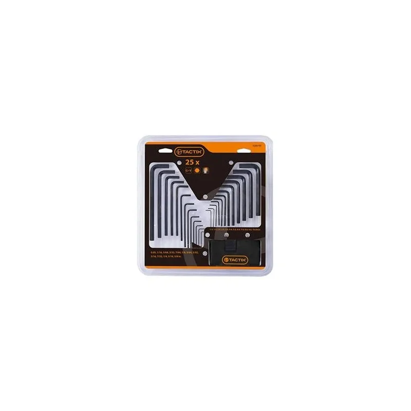 LLAVE ALLEN JUEGO 25PC 1.3-10MM 0.05-3/8 206195