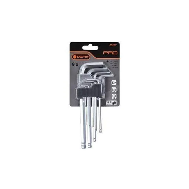 LLAVE ALLEN LARGA BOLA 1.5-10MM 9PC PRO 206503P T