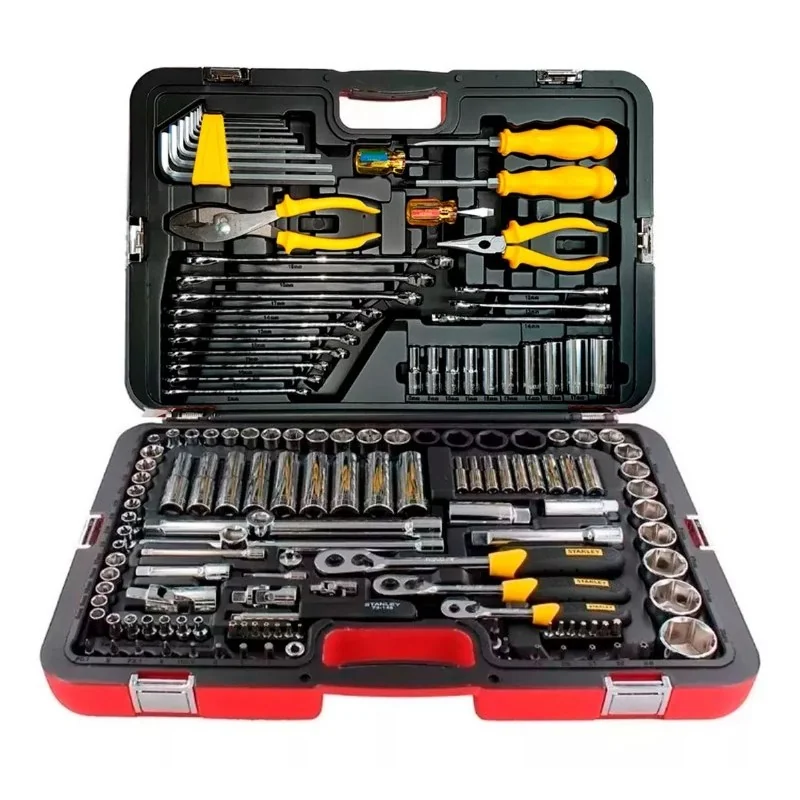 KIT HERRAMIENTA 150PC DADO-LLAVE-ALIC 99150 STANL