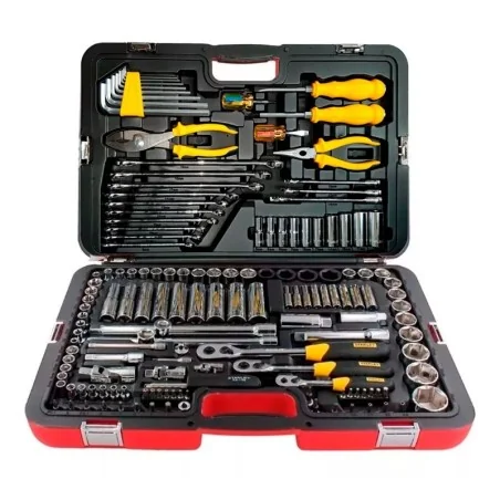 KIT HERRAMIENTA 150PC DADO-LLAVE-ALIC 99150 STANL