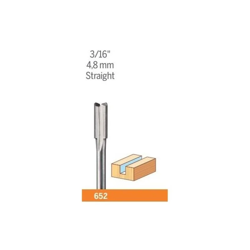 BROCA FRESADORA 3/16" 4.80M 652 DREMEL