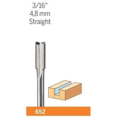 BROCA FRESADORA 3/16" 4.80M 652 DREMEL