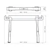 SOPORTE CABALLETE MESA DE TRABAJO TBC700 TOUGHBUI