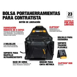 PORTAHERRAMIENTAS 02 PCS BOLSA+CLIC TBCT01 TOUGHB