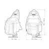 Portaherramientas 02 Pcs Bolsa(S)+Clic Tbct34