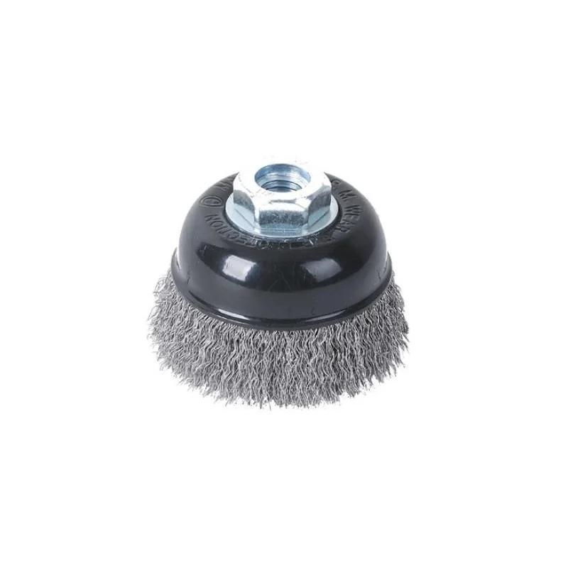 GRATA COPA CONICA AC.INOX ONDUL. 3"" M14 447255