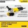 ESMERIL ANGULAR 4.1/2" 900W 11000RPM STGS9115-B2C
