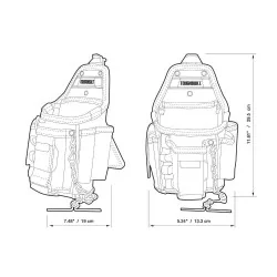 Portaherramientas 02 Pcs Bolsa(S)+Clic Tbct34