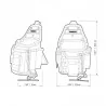 Portaherramientas 02 Pcs Bolsa(S)+Clic Tbct34