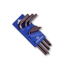 LLAVE ALLEN JUEGO 09PC 1/16" - 3/8" 666191 GESTAR
