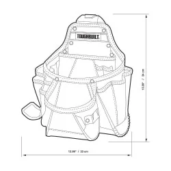 PORTAHERRAMIENTAS 02 PCS BOLSA+CLIC TBCT01 TOUGHB