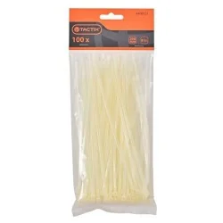 AMARRACABLES 3.6MM X 200MM BLANCA 100PC 408021 TA
