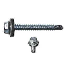 TORNILLO AUT. C/HEX GOL.GOMA 100PCS 12 X 1